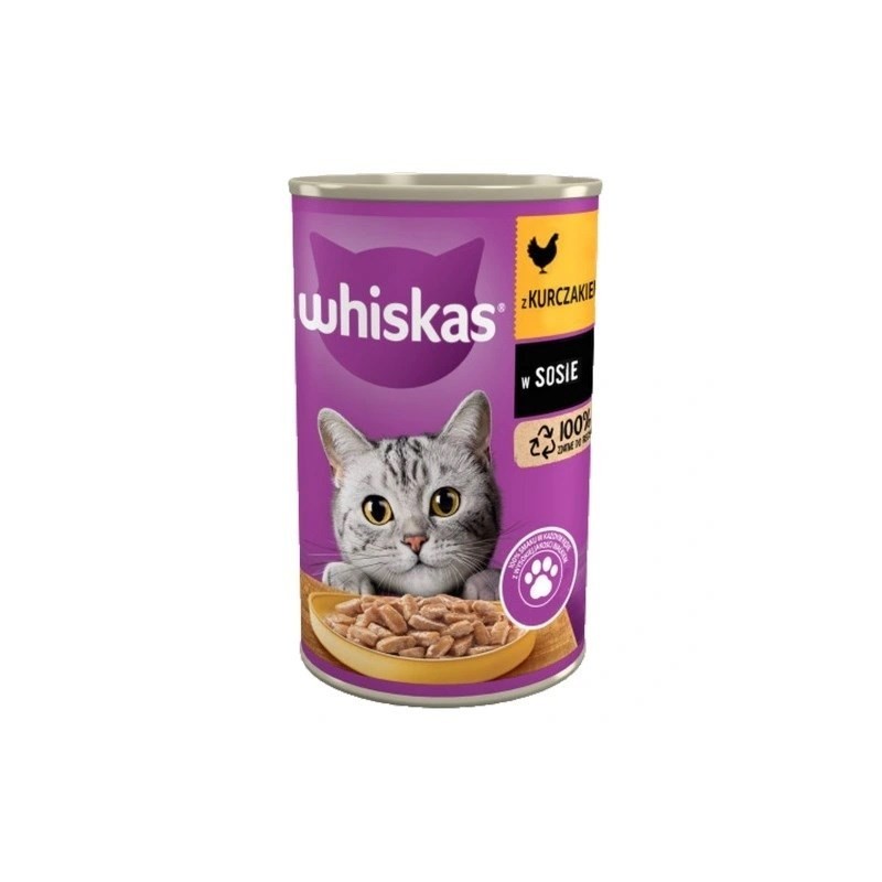 WHISKAS Kurczak w sosie - mokra karma dla kota - 400g