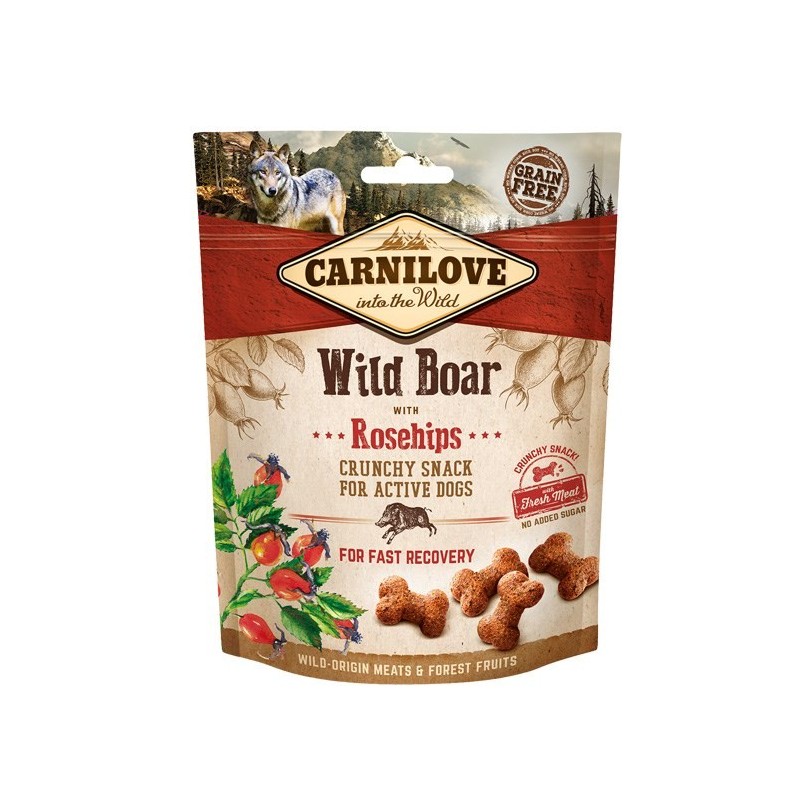CARNILOVE Fresh Crunchy Dzik z dziką różą - przysmak dla psa - 200 g