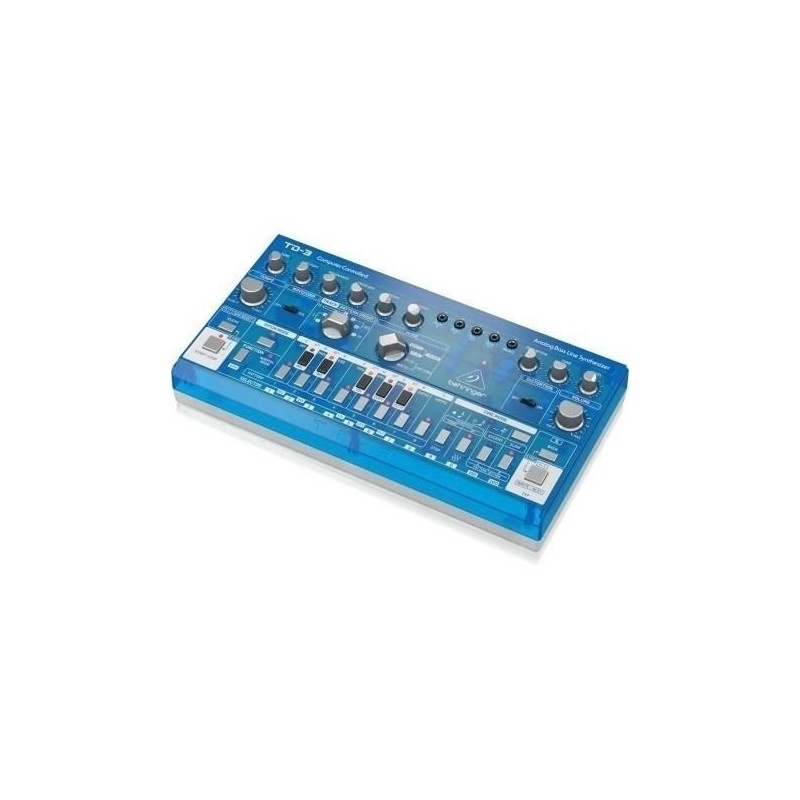 Behringer TD-3-BB Syntezator linii basowej niebieski przeźroczysty