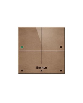 Grenton Panel dotykowy/ 4 pola dotykowe/ TF-Bus/ jasny, wykonany z naturalnej skóry front