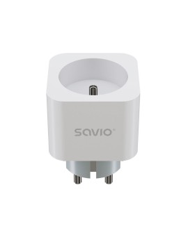 SAVIO INTELIGENTNE GNIAZDKO WI-FI, 16A, TIMER, POMIAR ZUŻYCIA ENERGII, AS-01