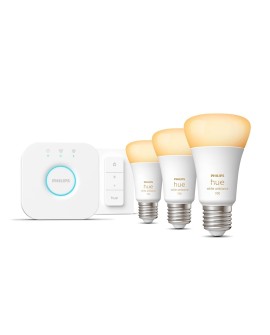 Philips Hue White ambiance Zestaw startowy: 3 inteligentne żarówki E27 (1100) + regulator przyciemniania Hue Dimmer switch