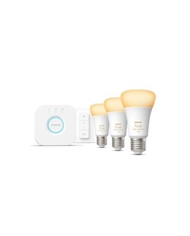 Philips Hue White ambiance Zestaw startowy: 3 inteligentne żarówki E27 (1100) + regulator przyciemniania Hue Dimmer switch