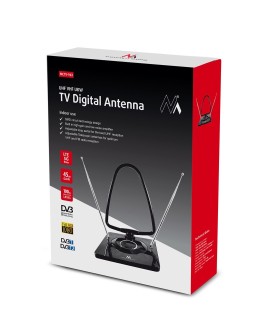 Antena pokojowa wewnętrzna Maclean MCTV-963 (aktywna 48 dB)