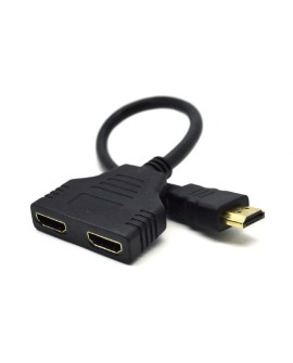 Adapter GEMBIRD DSP-2PH4-04 (HDMI M - 2x HDMI F 0,20m kolor czarny)