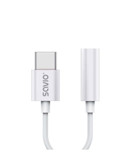 SAVIO ADAPTER USB-C - MINI JACK 3,5 MM (F) AK-51