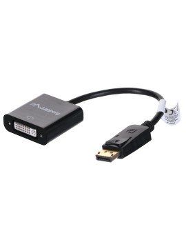 Adapter Lanberg AD-0007-BK (DisplayPort M - DVI-D F 0,10m kolor czarny)