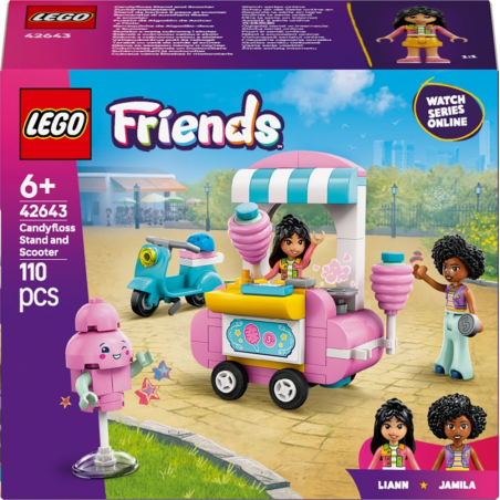 LEGO 42643 FRIENDS - Stoisko z watą cukrową i skuter