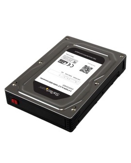 StarTech.com 25SAT35HDD panel drive bay 8,89 cm (3.5") Taca napędu pamięci masowej Czarny, Srebrny