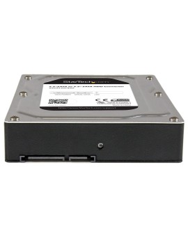 StarTech.com 25SAT35HDD panel drive bay 8,89 cm (3.5") Taca napędu pamięci masowej Czarny, Srebrny