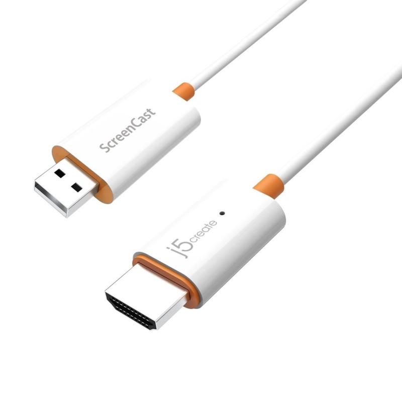 Nadajnik i odbiornik audio/video bezprzewodowy j5create ScreenCast HDMI™ Wireless Display kolor biały JVAW56-N