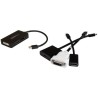 StarTech.com MDP2DPDVHD adapter kablowy 0,15 m Mini DisplayPort DisplayPort + DVI-D + HDMI Czarny