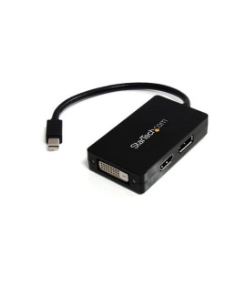 StarTech.com MDP2DPDVHD adapter kablowy 0,15 m Mini DisplayPort DisplayPort + DVI-D + HDMI Czarny