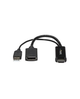 StarTech.com HD2DP adapter kablowy Czarny