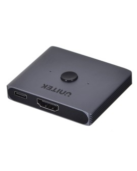Unitek dwukierunkowy przełącznik sygnału HDMI 2.1 2 in 1 out 8K