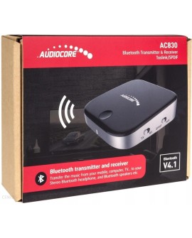 Adapter AUDIOCORE AC830 (Jack - Micro USB kolor czarno-srebrny)