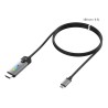 Adapter j5create USB-C to HDMI 2.1 8K Cable (USB-C m - 8K HDMI m 1,8m kolor srebrno czarny) JCC157-N