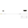 Adapter j5create mini DisplayPort to 4K HDMI Adapter (miniDP m - 4K HDMI f 125mm kolor biały) JDA159-N
