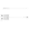 Adapter j5create USB 3.0 to Dual HDMI Multi-Monitor Adapter (USB3.0 m - 1x4K HDMI f + 1xHDMI f 20cm kolor srebrny) JUA365-N