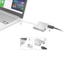 Adapter j5create USB 3.0 to Dual HDMI Multi-Monitor Adapter (USB3.0 m - 1x4K HDMI f + 1xHDMI f 20cm kolor srebrny) JUA365-N