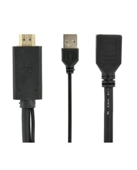 I/O ADAPTER HDMI TO DP/BLACK A-HDMIM-DPF-01 GEMBIRD