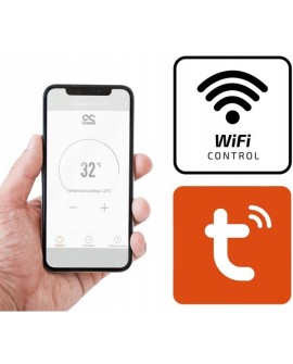 Promiennik podczerwieni Cronos Titanium CR-500TWP 450W z WiFi i pilotem biały