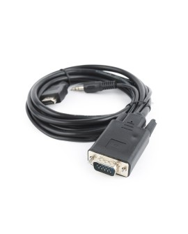 Adapter GEMBIRD A-HDMI-VGA-03-10 (HDMI M - D-Sub (VGA), Jack stereo 3,5 mm M 3m kolor czarny)