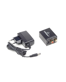 Adapter GEMBIRD DSC-OPT-RCA-001 (Toslink - RCA kolor czarny)
