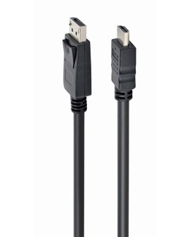 Kabel GEMBIRD CC-DP-HDMI-3M ( DisplayPort M - HDMI M - 3m kolor czarny)