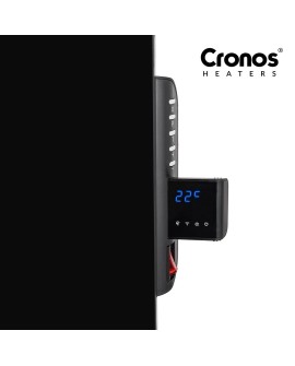 Promiennik podczerwieni Cronos Synthelith CRG-720TWP 720W szklany czarny z WiFi i pilotem