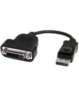 StarTech.com DP2DVIS adapter kablowy 0,2 m DisplayPort DVI-D Czarny