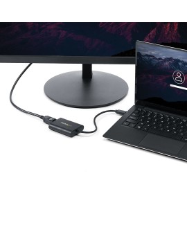 StarTech.com USB32DPES2 zewnętrzna karta graficzna usb 3840 x 2160 px Czarny