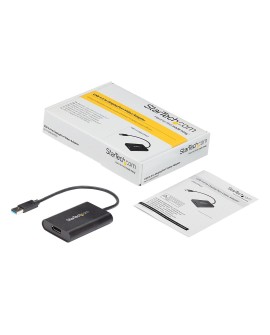 StarTech.com USB32DPES2 zewnętrzna karta graficzna usb 3840 x 2160 px Czarny
