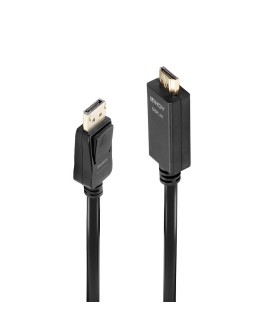 Lindy 36923 adapter kablowy 3 m DisplayPort HDMI Typu A (Standard) Czarny
