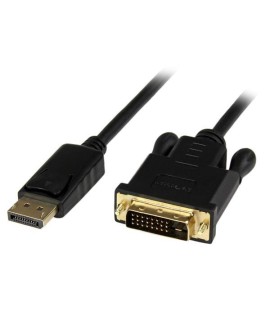 StarTech.com DP2DVIMM6BS adapter kablowy 1,8 m DisplayPort DVI-D Czarny