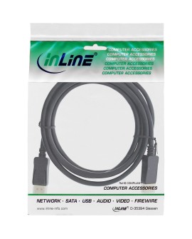 InLine 17203P kabel DisplayPort 3 m Czarny