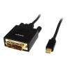 StarTech.com MDP2DVIMM6 adapter kablowy 1,8 m Mini DisplayPort DVI-D Czarny