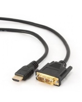 Kabel GEMBIRD CC-HDMI-DVI-6 (HDMI M - DVI-D M 1,8m kolor czarny)