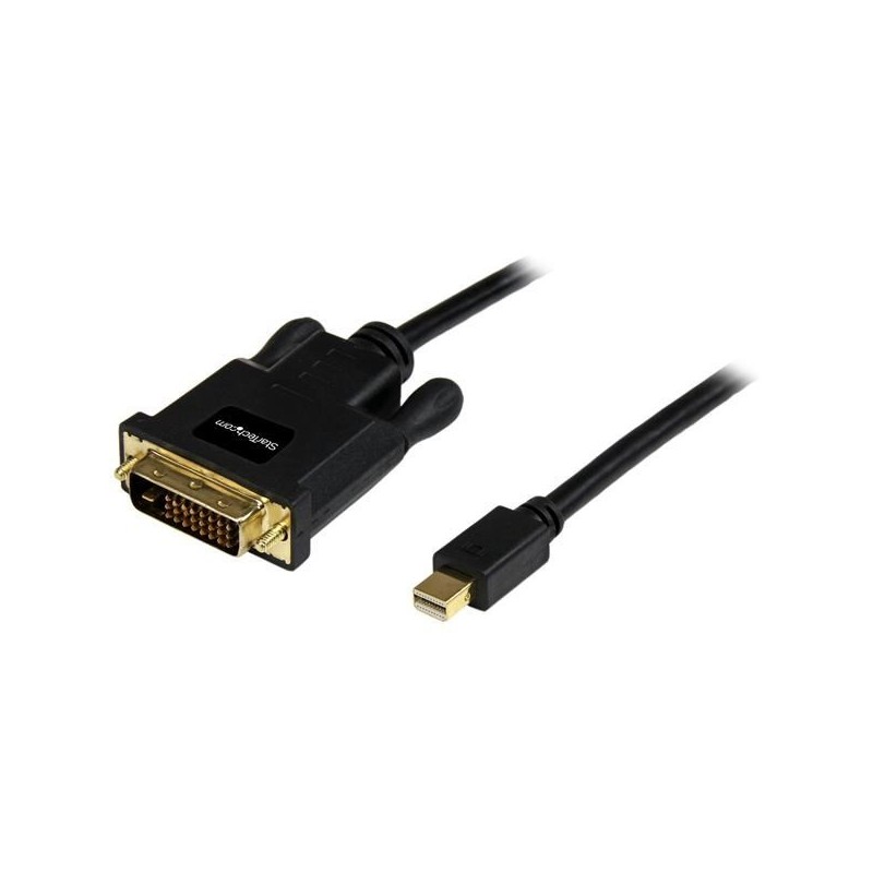 StarTech.com MDP2DVIMM10B adapter kablowy 3 m mini DisplayPort DVI-D Czarny