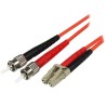 StarTech.com 50FIBLCST5 kabel InfiniBand / światłowodowy 5 m LC ST Czerwony
