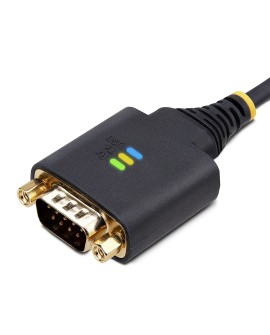 StarTech.com 2P1FFC-USB-SERIAL zmieniacz płci / kabli USB-A 2 x DB-9 RS-232 Czarny, Szary