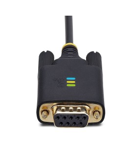 StarTech.com 1P3FFCNB-USB-SERIAL kabel równoległy Czarny 1 m USB Typu-A DB-9