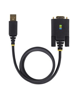 StarTech.com 1P3FFCNB-USB-SERIAL kabel równoległy Czarny 1 m USB Typu-A DB-9