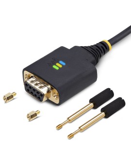 StarTech.com 1P3FFCNB-USB-SERIAL kabel równoległy Czarny 1 m USB Typu-A DB-9