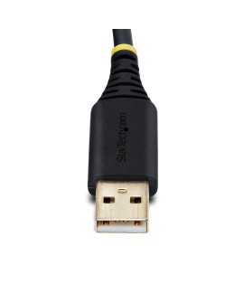 StarTech.com 2P6FFC-USB-SERIAL zmieniacz płci / kabli USB-A 2 x DB-9 RS-232 Czarny, Szary