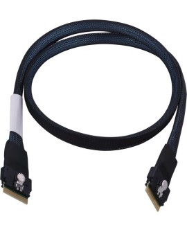 Microchip Technology ACK-I-SlimSASx8-SlimSASx8-0.8M 0,8 m Czarny