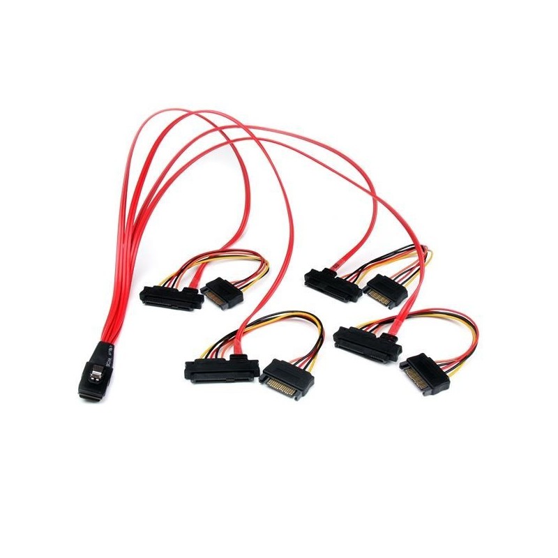 StarTech.com SAS808782P50 kabel SAS 0,5 m Czarny, Czerwony
