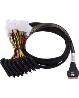 Microchip Technology 2305400-R kabel SAS 0,8 m Czarny, Wielobarwny