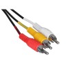 Kabel męski SAVIO CL-133 (SCART M - RCA x 3 M 2m kolor czarny)