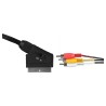 Kabel męski SAVIO CL-133 (SCART M - RCA x 3 M 2m kolor czarny)